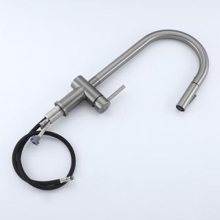 Смеситель для кухни Frap F60807-9 Оружейная сталь